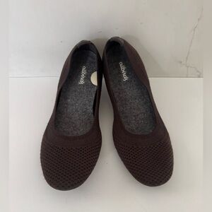 Allbirds Tree Breezers Knit Ballet Flats Women 8 Brown